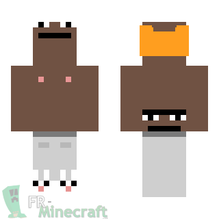 Aperçu de la skin Minecraft Garçon roux torse nu