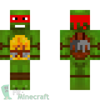 Aperçu de la skin Minecraft Rafael - Tortue Ninja