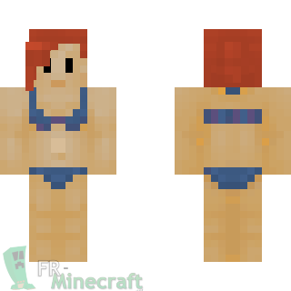 Aperçu de la skin Minecraft Triathlète (F) - Pokémon