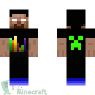 Aperçu de la skin Minecraft DJ Herobrine