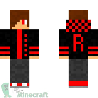 Aperçu de la skin Minecraft Mec en veste cool