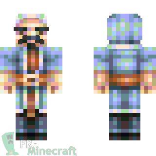 Aperçu de la skin Minecraft Sorcier bleu