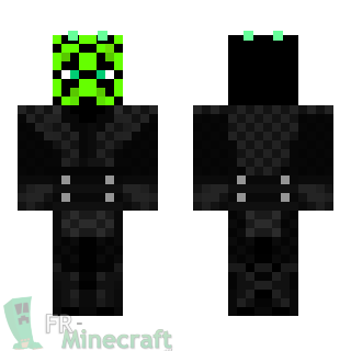 Aperçu de la skin Minecraft Zabrak vert