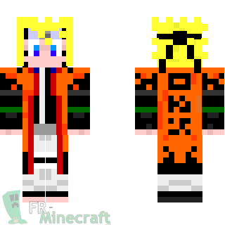 Aperçu de la skin Minecraft Naruto Uzumaki