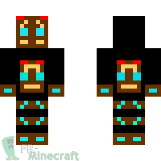 Aperçu de la skin Minecraft Man-Black