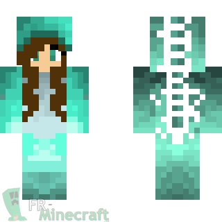 Aperçu de la skin Minecraft Fille déguisé en lézard