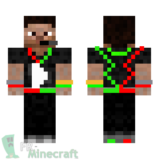 Aperçu de la skin Minecraft Steve Gamer