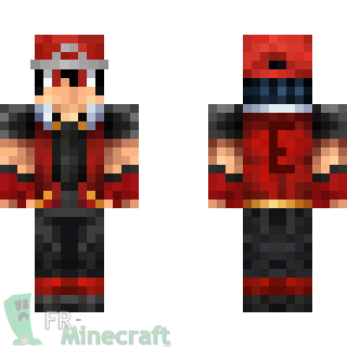 Aperçu de la skin Minecraft Red - Pokémon