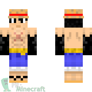 Aperçu de la skin Minecraft Luffy - One piece