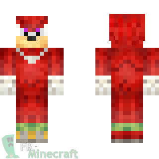 Aperçu de la skin Minecraft Knuckles - Sonic