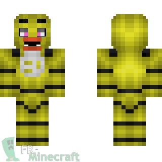 Aperçu de la skin Minecraft Chica - Five Nights at Freddy