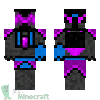 Aperçu de la skin Minecraft Chevalier de l'Espace violet