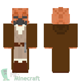 Aperçu de la skin Minecraft Jedi Kel Dor bure marron - Star Wars