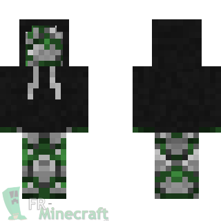 Aperçu de la skin Minecraft L'homme de pierre moussu