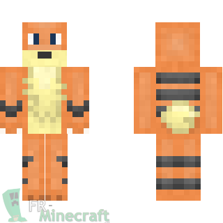 Aperçu de la skin Minecraft Growlithe - Pokemon