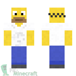 Aperçu de la skin Minecraft Homer - Les Simpsons