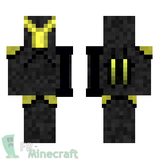 Aperçu de la skin Minecraft Chevalier de l'Espace jaune