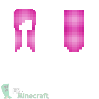 Aperçu de la skin Minecraft Cheveux rose