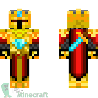 Aperçu de la skin Minecraft Chevalier d'or