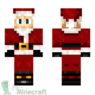 Aperçu de la skin Minecraft Père Noël blond