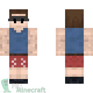 Aperçu de la skin Minecraft Triathlète (M) - Pokémon