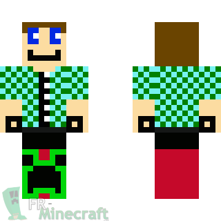 Aperçu de la skin Minecraft Vacancier  en chemise 