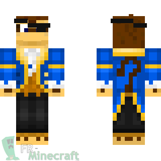 Aperçu de la skin Minecraft Singe Pirate