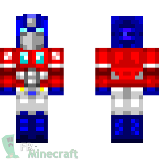 Aperçu de la skin Minecraft Optimus Prime - Transformers