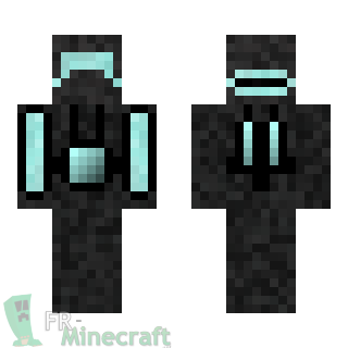 Aperçu de la skin Minecraft Chevalier de l'Espace bleu clair