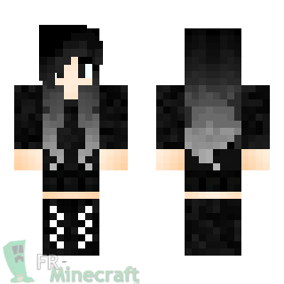 Aperçu de la skin Minecraft Fille gothique