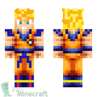 Aperçu de la skin Minecraft Goku - Dragon Ball Z