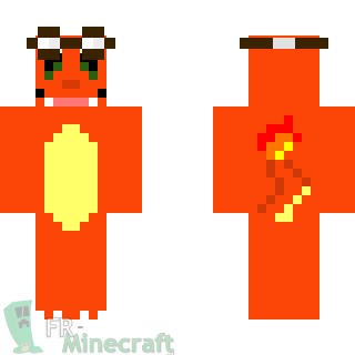 Aperçu de la skin Minecraft Dracaufeu - Pokemon