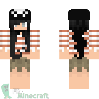 Aperçu de la skin Minecraft Fille pirate