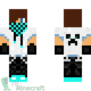 Aperçu de la skin Minecraft Skater boy (bleu)