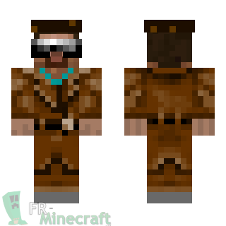 Aperçu de la skin Minecraft Inspecteur steve