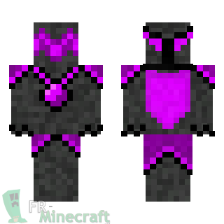 Aperçu de la skin Minecraft Chevalier de l'Espace violet
