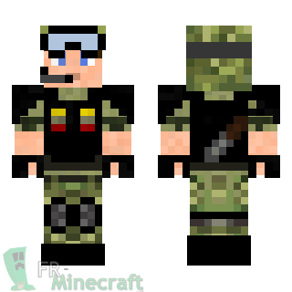 Aperçu de la skin Minecraft Militaire français