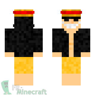 Aperçu de la skin Minecraft Gol D. Roger - One Piece (inversé)