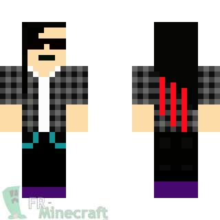 Aperçu de la skin Minecraft Skrillex