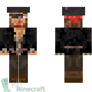 Aperçu de la skin Minecraft Pirate