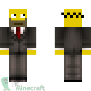 Aperçu de la skin Minecraft Homer eu travail