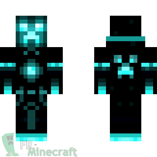 Aperçu de la skin Minecraft Tron bleu