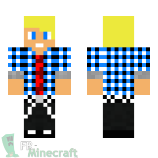 Aperçu de la skin Minecraft Garçon blond