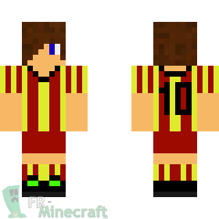 Aperçu de la skin Minecraft Joueur de foot