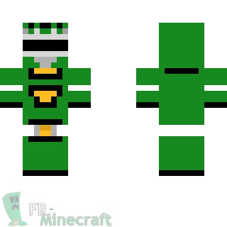 Aperçu de la skin Minecraft Power rangers turbo vert - power rangers