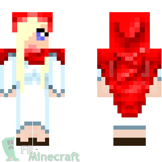 Aperçu de la skin Minecraft Petit chaperon rouge