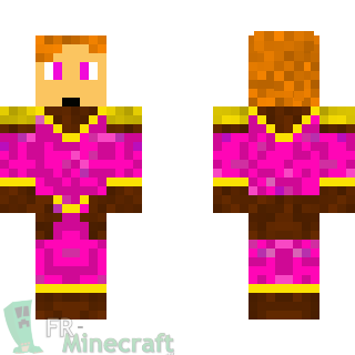 Aperçu de la skin Minecraft Roi rose