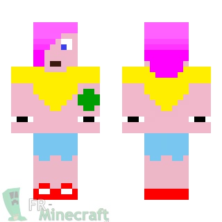 Aperçu de la skin Minecraft Fille trop stylé