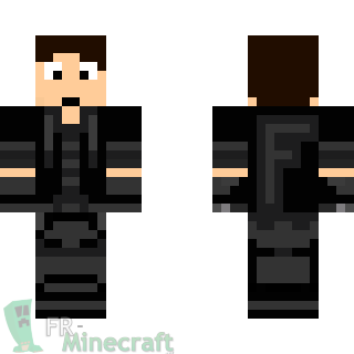 Aperçu de la skin Minecraft Jeune garçon en pull noir