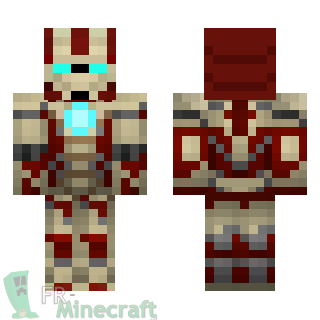 Aperçu de la skin Minecraft Tony Stark - Iron man